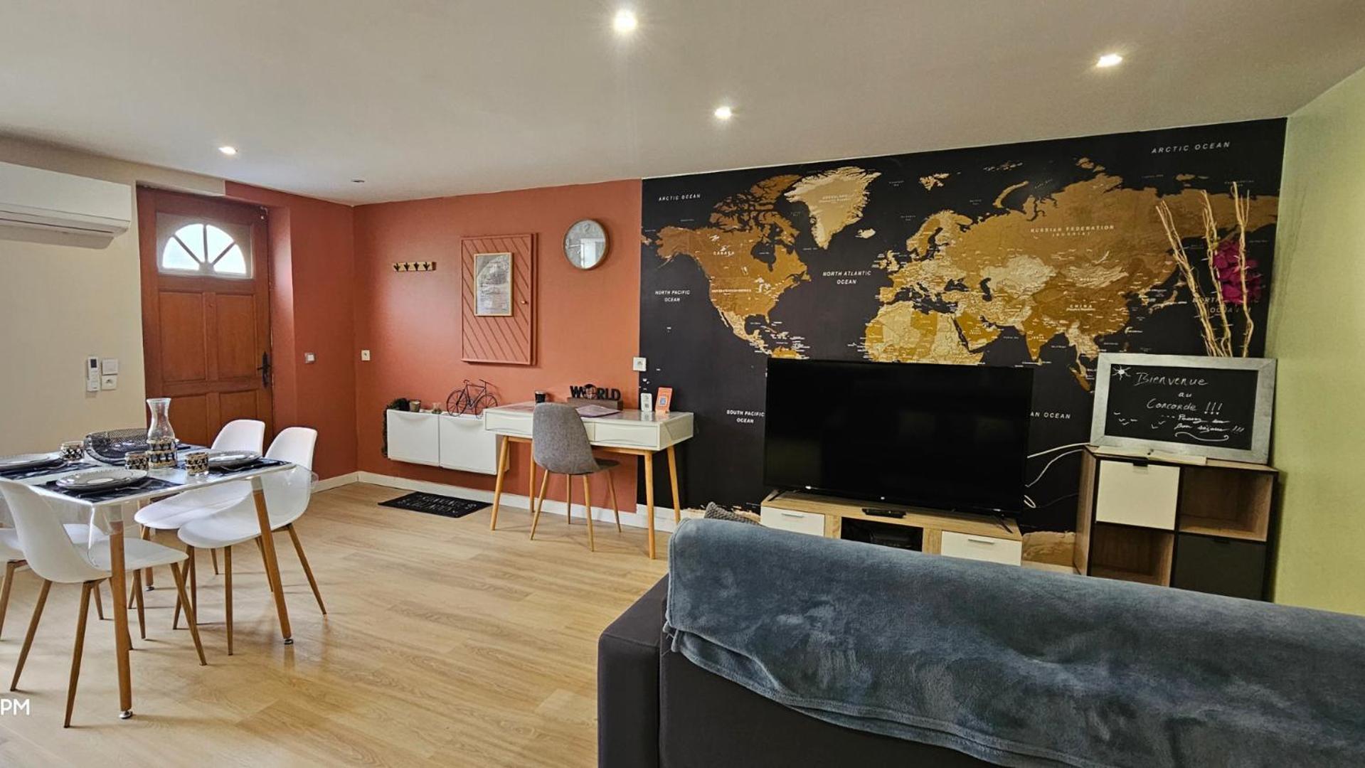 Le Concorde-Wifi-Clim-Parking-3Etoiles-Ockeys Apartment Bram Exterior photo